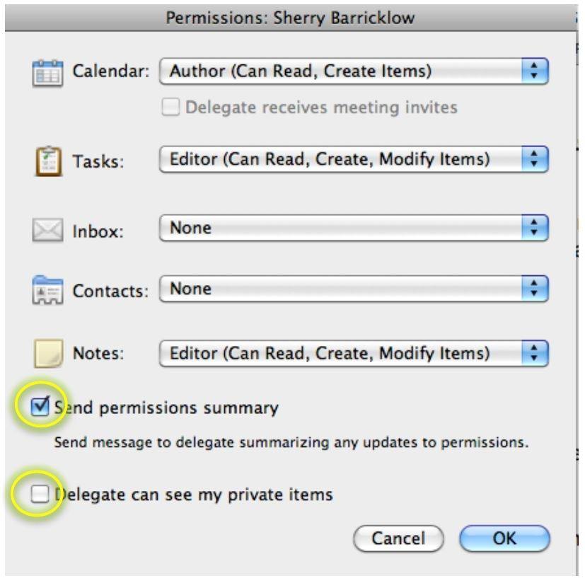 make calendar delegate in outlook for mac